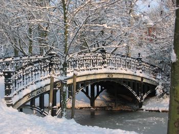 Amsterdam Bridge Snow