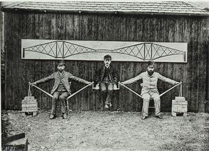 Human Model of Cantilever Bridge
