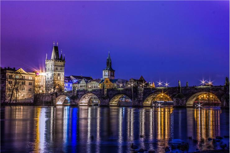 Charles Bridge At Night