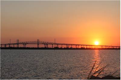 Rainbow Bridge Texas Sunset